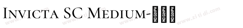 Invicta SC Medium字体转换